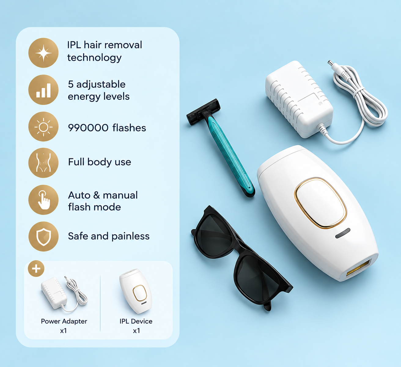 IPL Painless Laser Hair Removal
